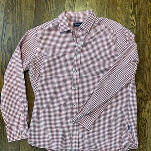 Vineyard Vines red checked long sleeve button down - Men’s Large